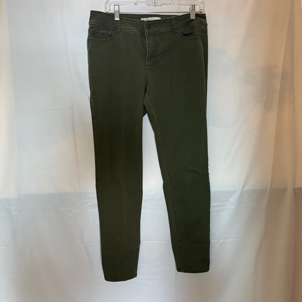 Women's Dark Green Skinny Jeans